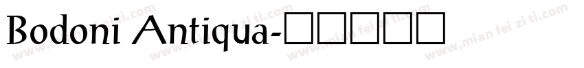 Bodoni Antiqua字体转换